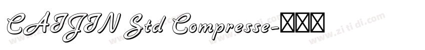 CAIJIN Std Compresse字体转换